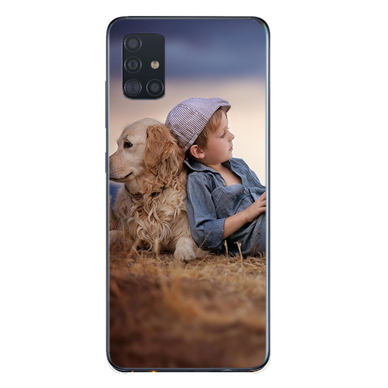 Capa Personalizada Para Samsung Galaxy A51 4g Com Laterais De Silicone