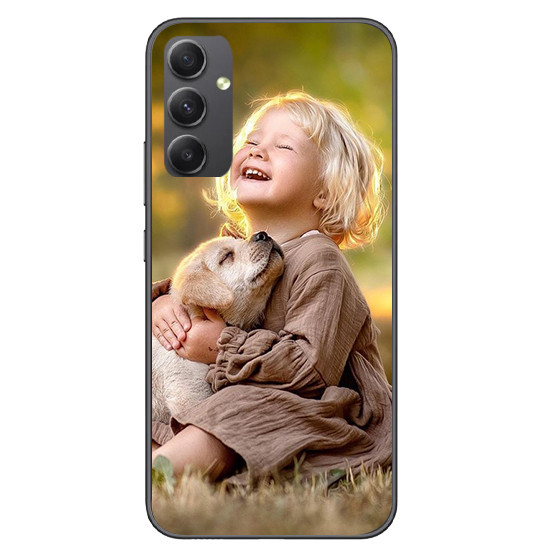 Capa Personalizada Para Samsung Galaxy A34 4G / 5g Com Laterais De Silicone