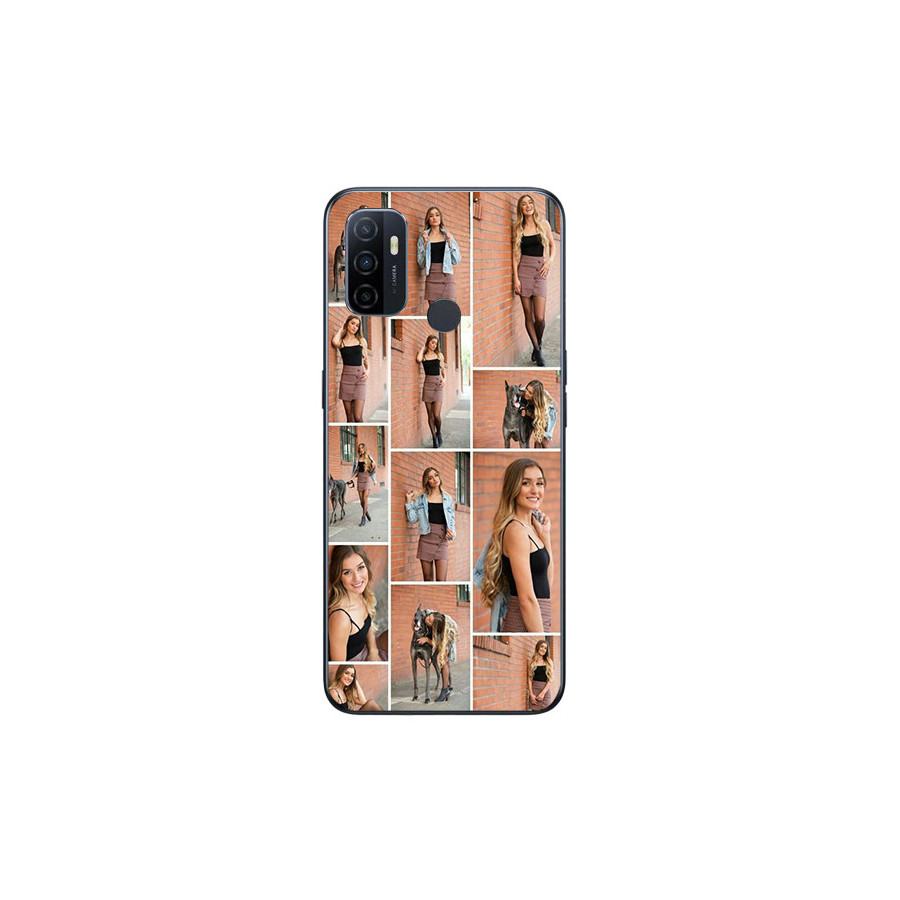 Capa Personalizada Para Oppo A53 Com Laterais De Silicone