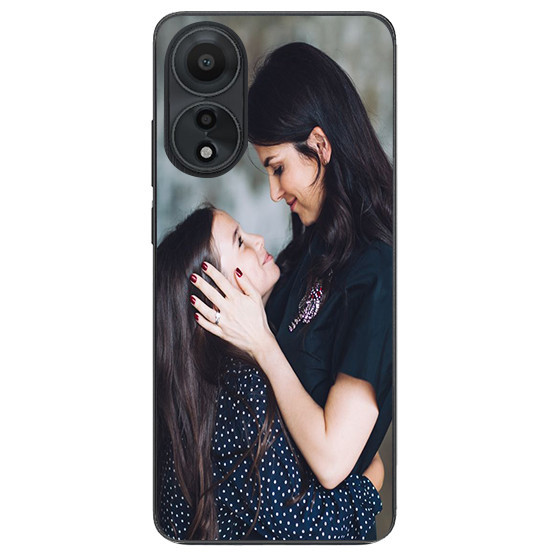 Capa Personalizada Para Oppo A78 5g Com Laterais De Silicone