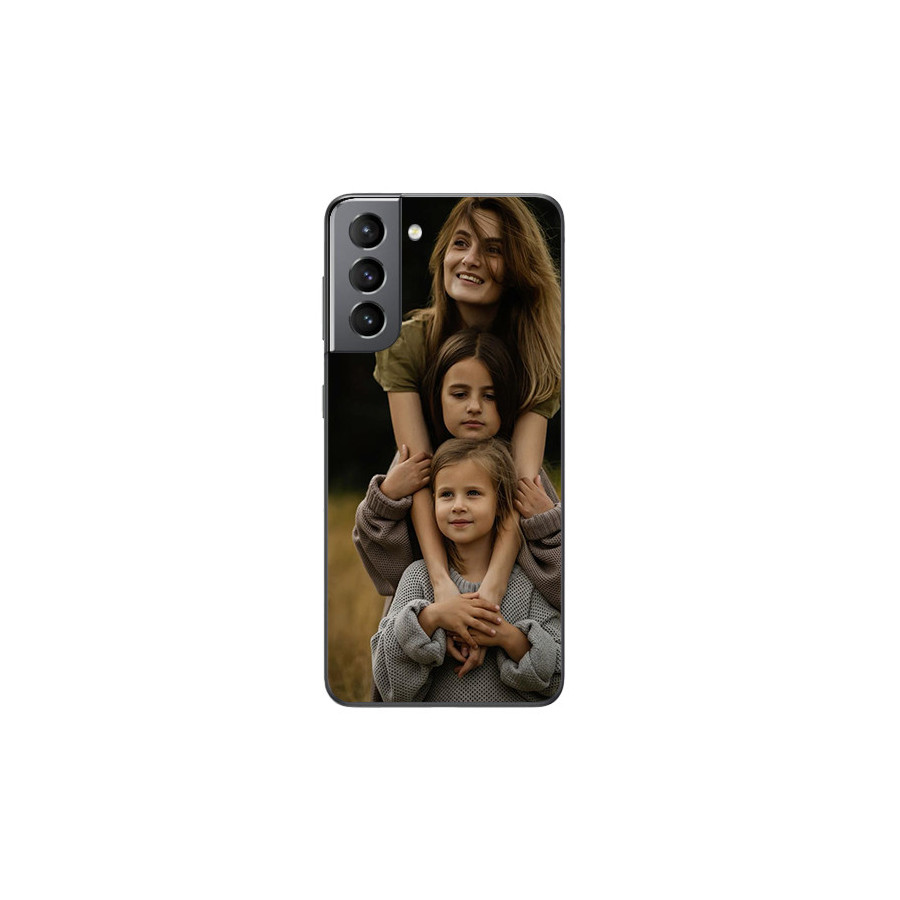 Capa Personalizada Para Samsung Galaxy S21 Com Laterais De Silicone