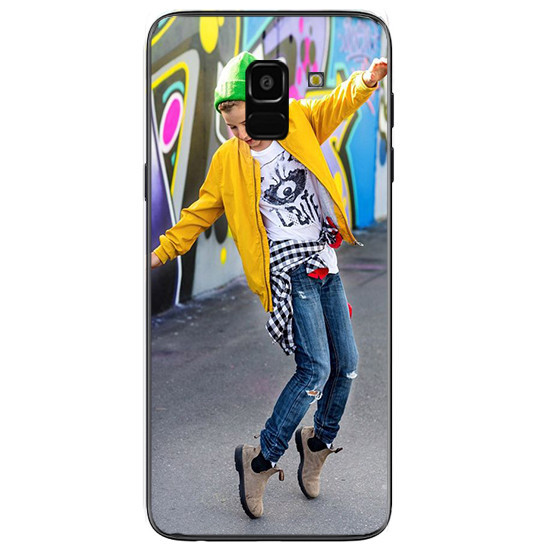 Capa Personalizada Para Samsung Galaxy J6 2018 Com Laterais De Silicone