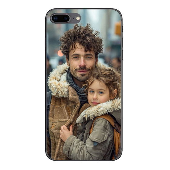 Capa personalizada para iPhone 8 Plus com laterais de silicone