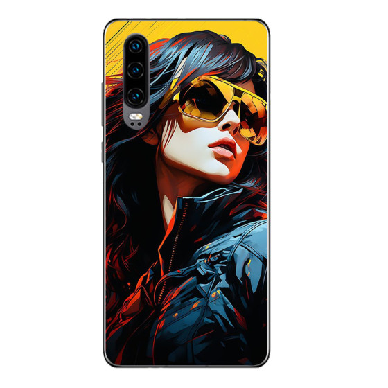 Capa personalizada para Huawei P30 com laterais de silicone