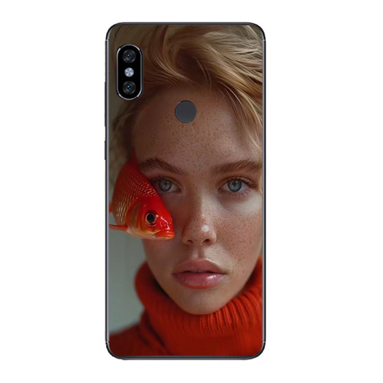 Capa personalizada para Xiaomi Redmi Note 5 Pro com laterais de silicone