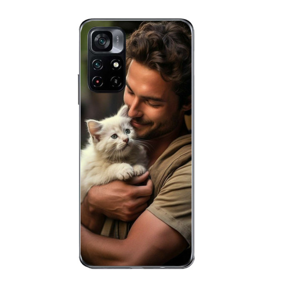 Capa personalizada para Xiaomi Poco M4 Pro 5G com laterais de silicone