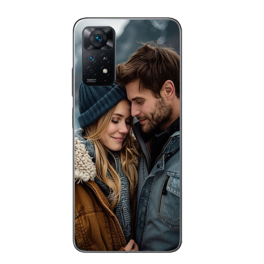 Capa personalizada para Xiaomi Redmi Note 11 Pro 4G com laterais de silicone