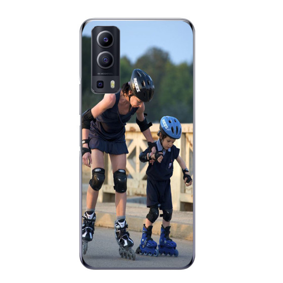 Capa personalizada para Vivo Y72 5G com laterais de silicone