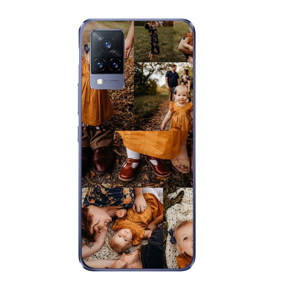 Capa personalizada para Vivo V21com laterais de silicone