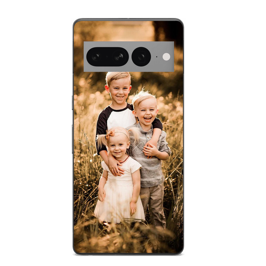 Capa personalizada para Google Pixel 7 Pro com laterais de silicone