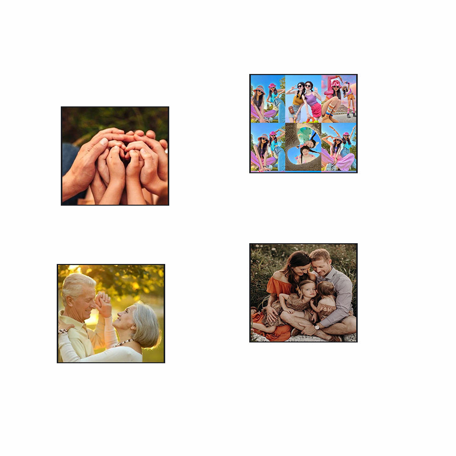 Personalized square photo magnet