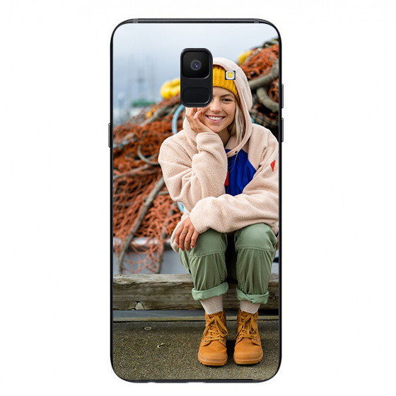 Capa Personalizada Para Samsung Galaxy A6 2018 Com Laterais De Silicone