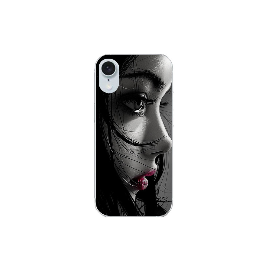 Capa personalizada para iPhone SE4 2024 com laterais de silicone