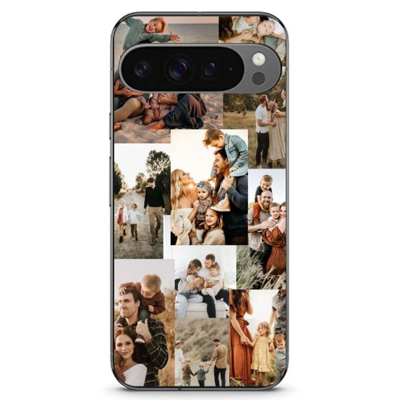 Capa personalizada para Google Pixel 9 Pro XL com laterais de silicone