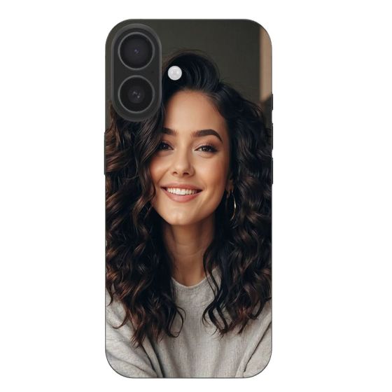 Capa personalizada para iPhone 17 com laterais de silicone